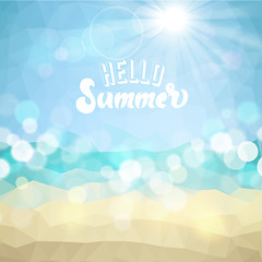 Image showing Summer holiday tropical beach background
