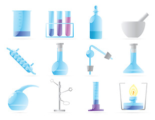 Image showing Icons for chemical lab