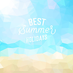 Image showing Summer holiday tropical beach background