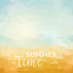 Image showing Summer holiday tropical beach background