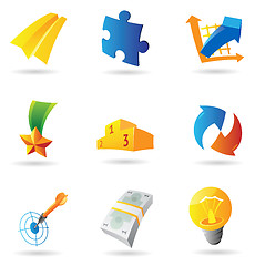 Image showing Icons for business symbols