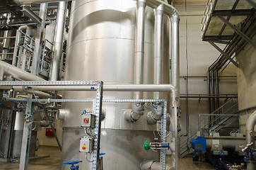 Image showing reservoir tanks sludge digester storage dry biogas 