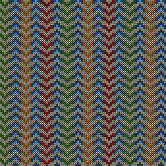 Image showing Seamless pattern with knitted motif