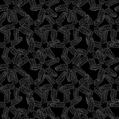 Image showing Monochrome starfish pattern