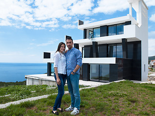 Image showing happy young family at home