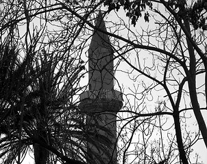 Image showing Black and white tower. Nicosia. Cyprus