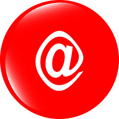 Image showing E-mail icon glossy button