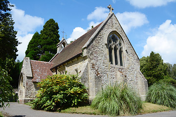 Image showing Small chapel in Lyndhurst in the New Forest