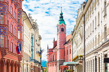 Image showing Miklosic Street in Ljubljana, Slovenia.