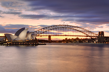 Image showing Sydney Australia at sunset