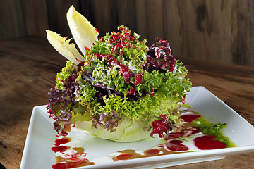 Image showing Plate with salad