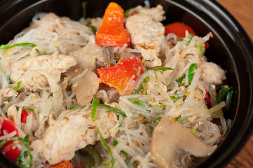 Image showing noodles with chicken