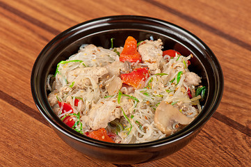 Image showing noodles with chicken