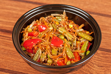 Image showing warm vegetable salad