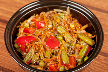 Image showing warm vegetable salad