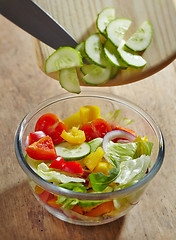 Image showing fresh vegetable salad