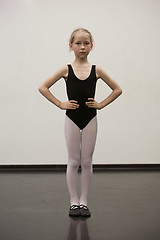 Image showing little ballet girl