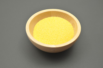 Image showing Detailed but simple image of  polenta on white