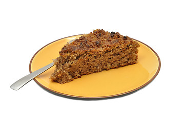 Image showing Slice of wholemeal cake