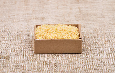 Image showing Couscous on linen