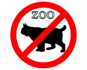 Image showing Lynx in zoo prohibited