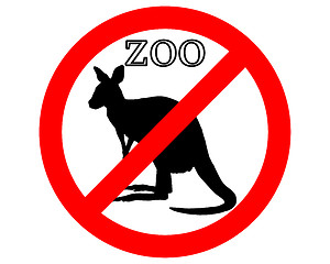 Image showing Kangaroo in zoo prohibited