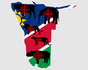 Image showing Big Five Namibia cross lines