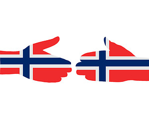 Image showing Norwegian handshake