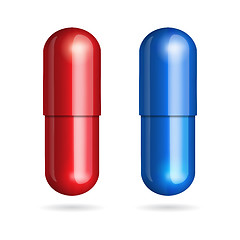 Image showing Blue and red pills