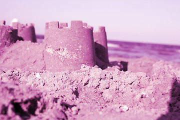 Image showing Sand castle