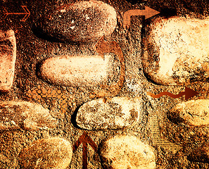 Image showing Rocks & Arrows - concept background