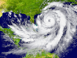 Image showing Hurricane between Florida and Cuba 