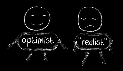 Image showing Optimist or realist