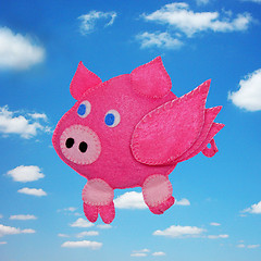 Image showing Flying pig