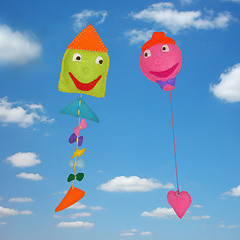 Image showing Kite and balloon