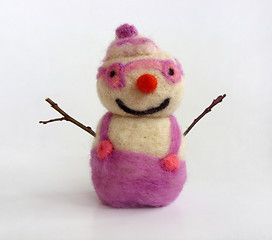 Image showing Funny snowman