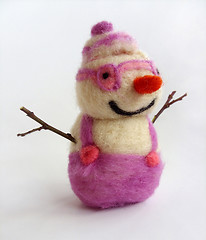 Image showing Funny snowman