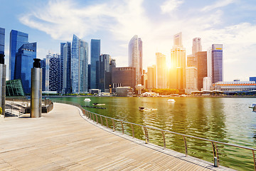 Image showing Singapore city skyline