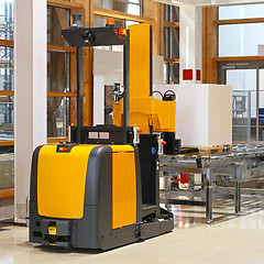 Image showing Automated forklift