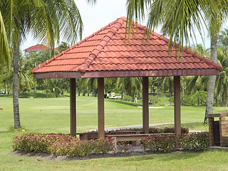 Image showing Pavilion at golf course