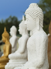 Image showing White Buddha image