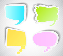 Image showing Set of speech bubbles