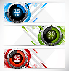 Image showing Banners with timers