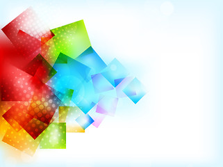 Image showing Abstract bright background with squares