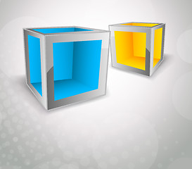 Image showing Background with cubes