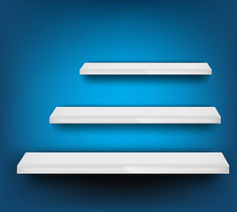 Image showing Background with three shelf