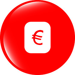 Image showing Currency exchange sign icon. Currency converter symbol. Money label