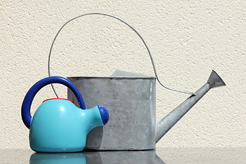 Image showing Two Watering Cans