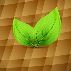 Image showing Background with leaves