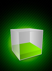 Image showing Background with cube